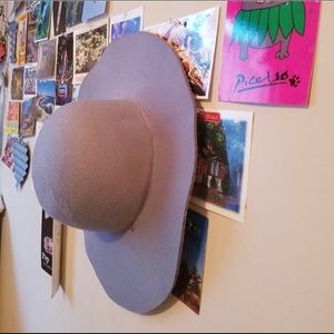 Light blue felt hat